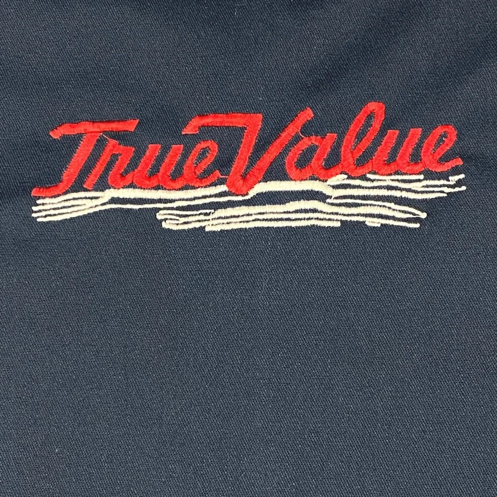 True Value Hardware Apron Vest Unisex XL Navy‎ Blue Vintage Workwear 34836ZNW